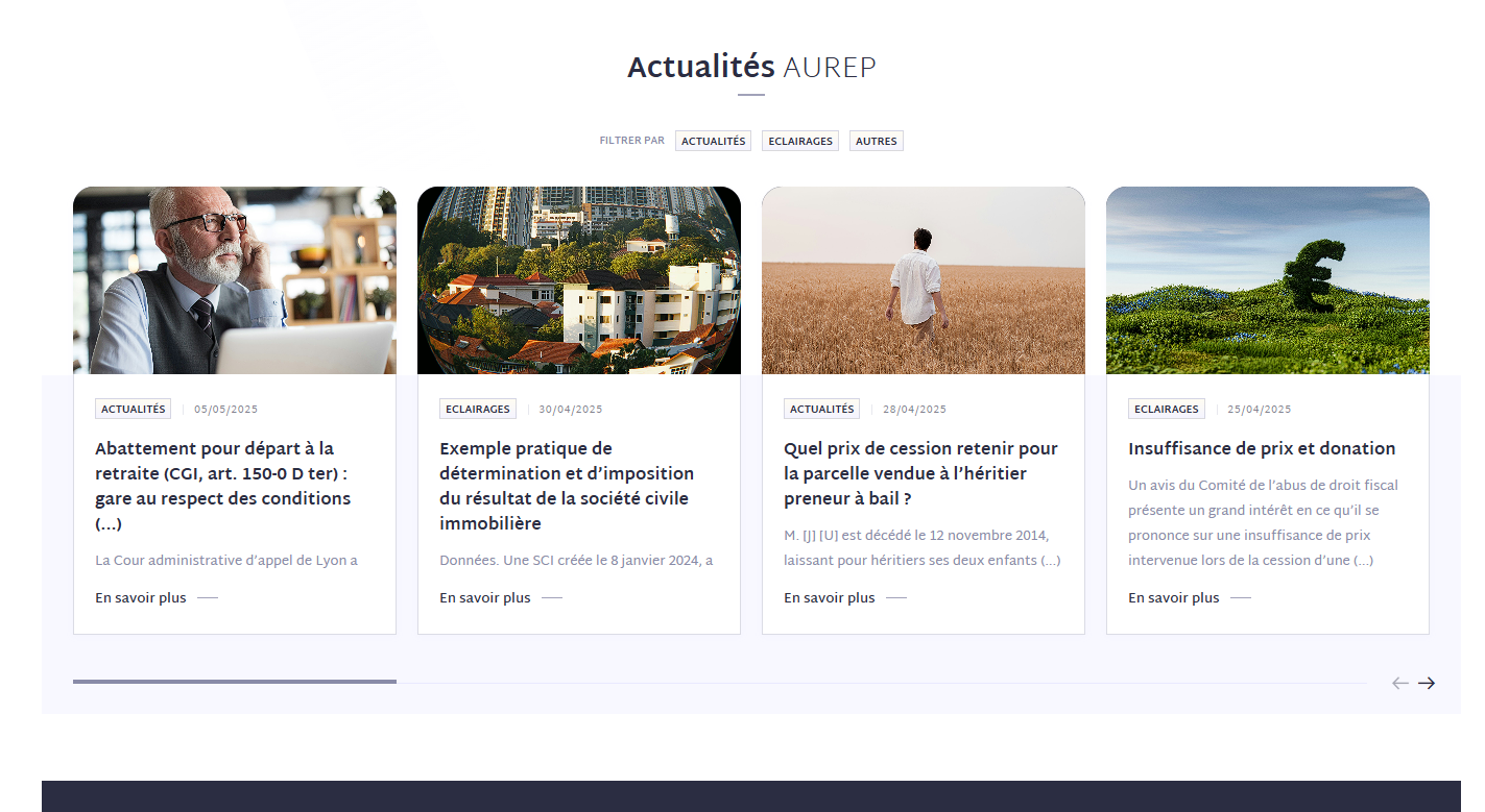 Capture d'écran Aurep